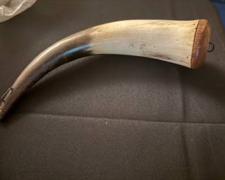 Antique Bone Powder Horn