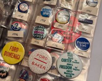 Antique and vintage political campaign buttons