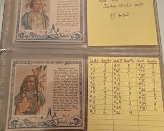1954 Red Man American Indian Chiefs Full Set Plus massive collection of individual in great condition