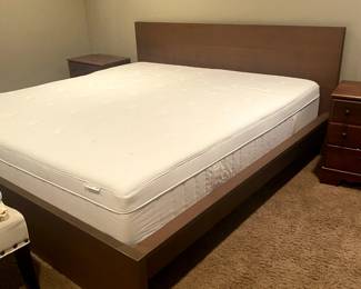 King size Ikea bed frame and mattress