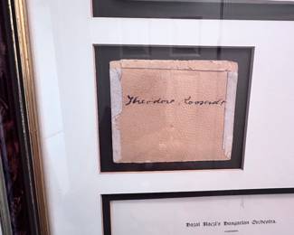 Theodore Roosevelt Autograph with Provenance