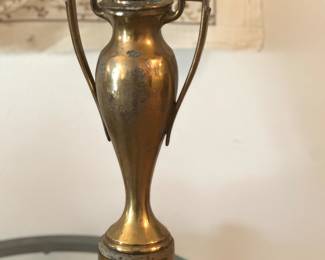 Vintage brass trophy