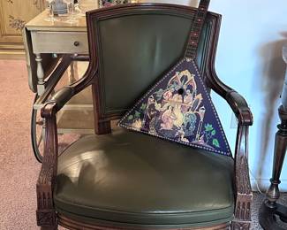 leather side chair