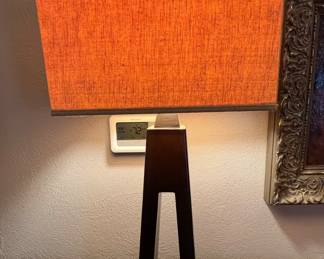 mid-century modern wood lamps (set of 2) 