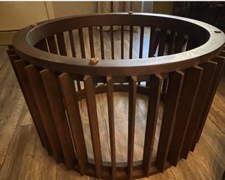 mid-century, modern coffee table-
Glass top not shown