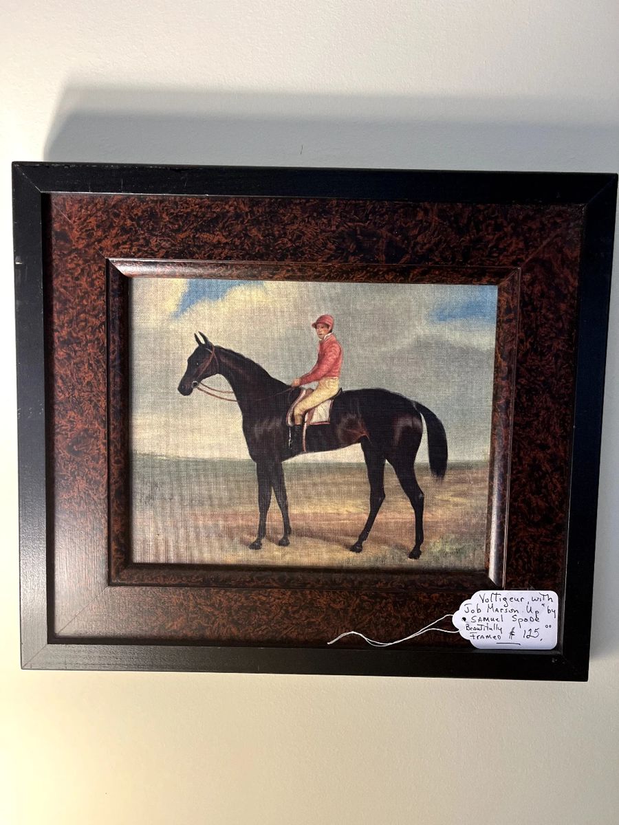 Voltigeur with Job Marson Up, by Samuel Spode...beautifully framed...simple...classic...gorgeous!