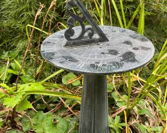 We have a lot of outdoor yard art in good condition!  This Sundial is awesome!