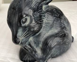 This adorable lil fellow is cast iron...he won't run away!