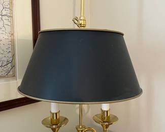 Gorgeous Baldwin brass French Bouillotte 2 arm Serpentine lamp...Simply beautiful and perfect!