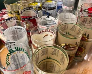 Don't RUN FOR THE ROSES!  RUN for these DERBY glasses!