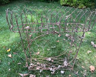 LOOK At this Vintage iron planter!!!  SO unusual and just lovely !!!