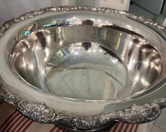 Silver plated punch bowl...so lovely.  Truly makes a bold statement!