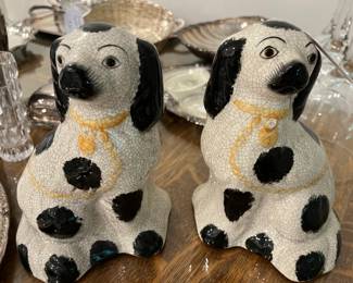 Staffordshire dogs that are gorgeous! Won't last long!