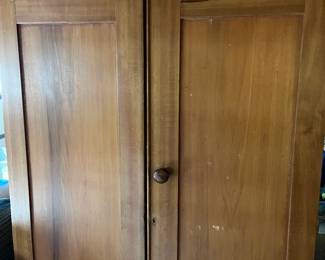 Lovely Wardrobe provides lots of storage space...pine and needs a new home!