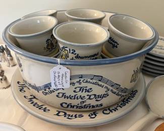 12 Days of Christmas Punch bowl set ...awesome!
