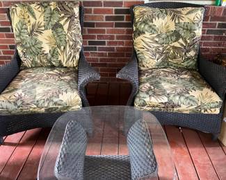 Two more matching chairs and coffee table...RARE to find this amazing set all in excellent condition!