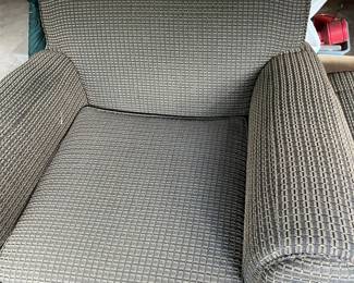 Awesome and comfy side chair with matching ottoman!
