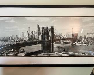 Iconic New York Skyline of Brooklyn Bridge!