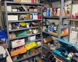 Basement tool room.