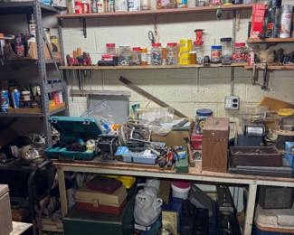 Basement tool room.