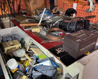 Basement tool room.