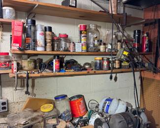 Basement tool room.