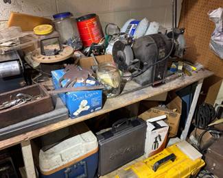 Basement tool room.