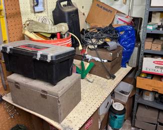 Basement tool room.