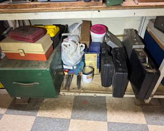 Basement tool room.