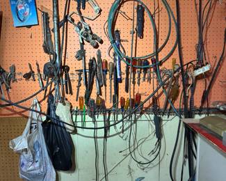 Basement tool room.