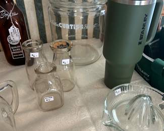 BOYLES DAIRY MILK BOTTLE, CURTISSCANDY JAR