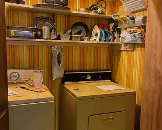 Looking into the laundry room