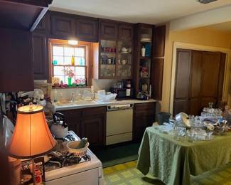 Looking into the kitchen