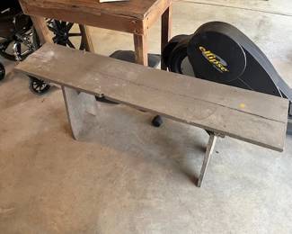Primitive bench and other handmade primitive pieces