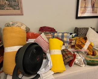 Vintage linens, bedding