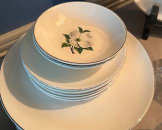 Vintage Dogwood china made by Taylor Smith & Taylor, discontinued in 1953