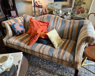 Vintage upholstered love seat