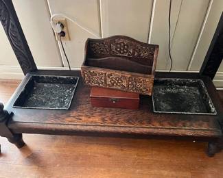Vintage wood boxes