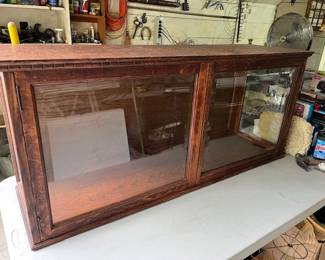 Large antique showcase.