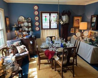 Looking into the dining room