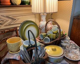 Vintage Fire King, McCoy, flatware and ceramics