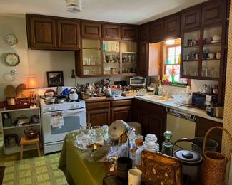 Looking back across the kitchen