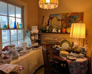 Looking into the dining area of the Kitchen