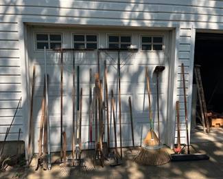 Lots of garden tools