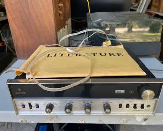 This vintage stereo equipment was in the house but it got moved to the garage because we ran out of room. This is a vintage Scott Stereomaster 342-B Receiver purchased in 1969.