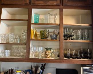 Lots of vintage glass