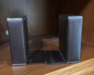 Leather Bookends 