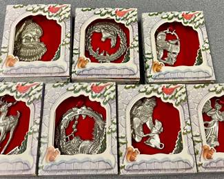 PEWTER ORNAMENTS