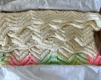 VINTAGE/ANTIQUE RECEIVING BLANKET