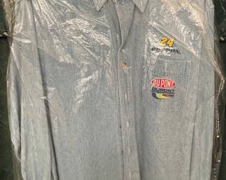 JEFF GORDON / DUPONT LONG SLEEVE DENIM BUTTON-DOWN COLLAR SHIRT